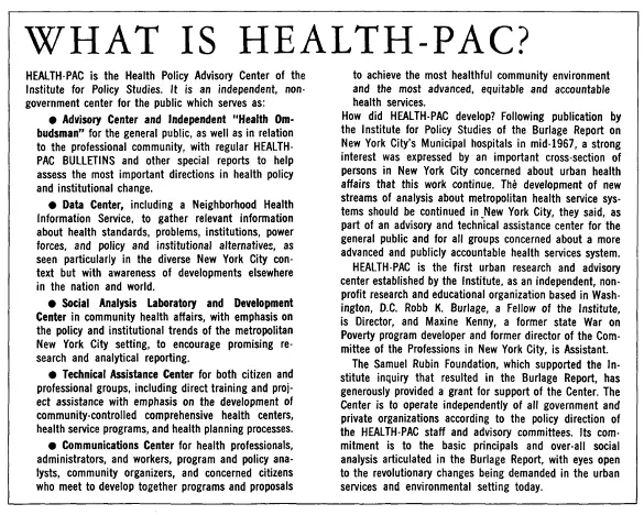 What is Health/PAC?